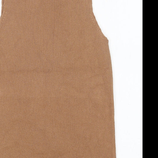 Womens UK Size S H&M Brown Vest Jumper