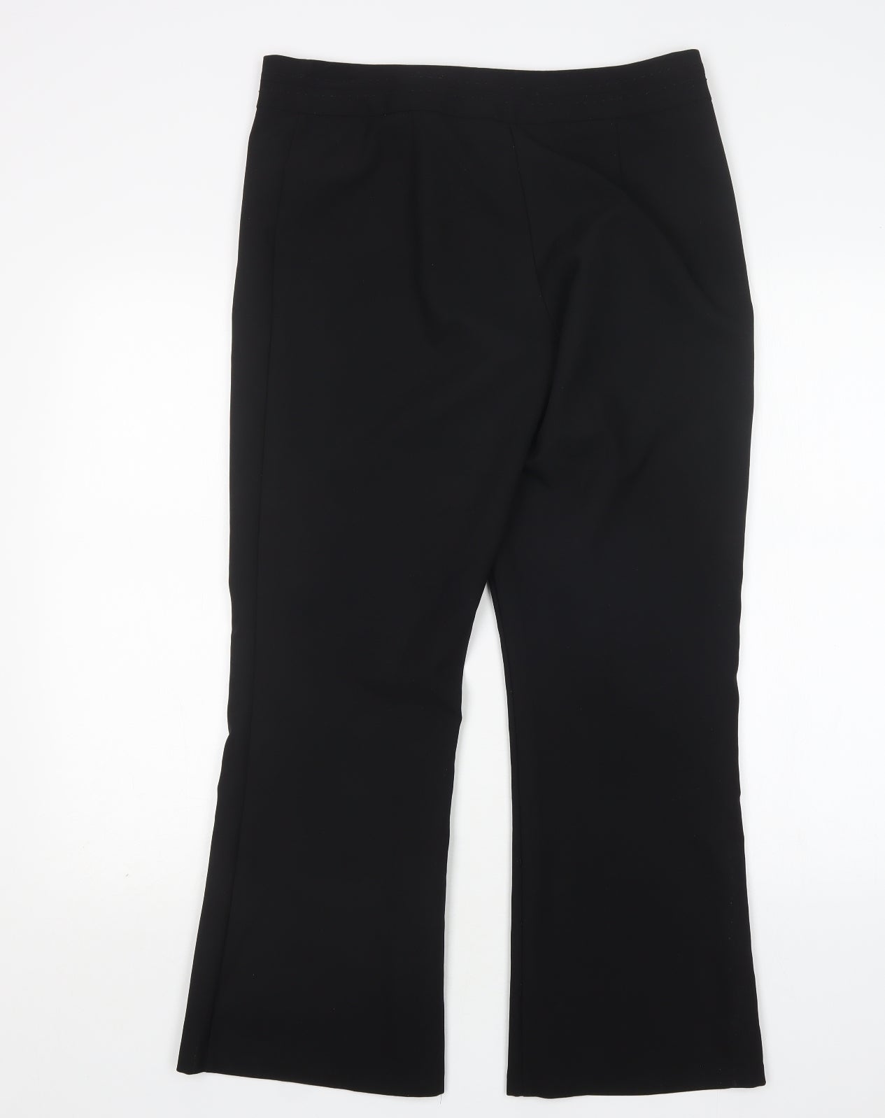 George Womens Black  Polyester Trousers  Size 12 L28 in Regular