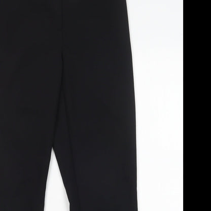 George Womens Black  Polyester Trousers  Size 12 L28 in Regular