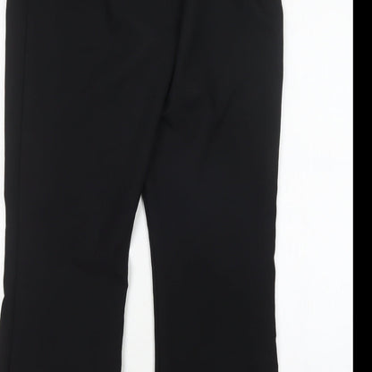 George Womens Black  Polyester Trousers  Size 12 L28 in Regular
