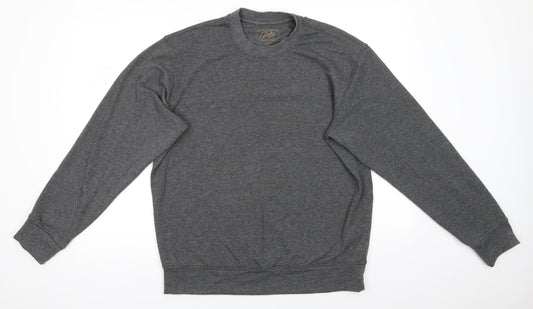 Mens UK Size M JACHS Grey Pullover Sweatshirt