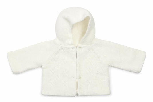 Nursery Time Girls Ivory  Acrylic Cardigan Jumper Size 0-3 Months  Button