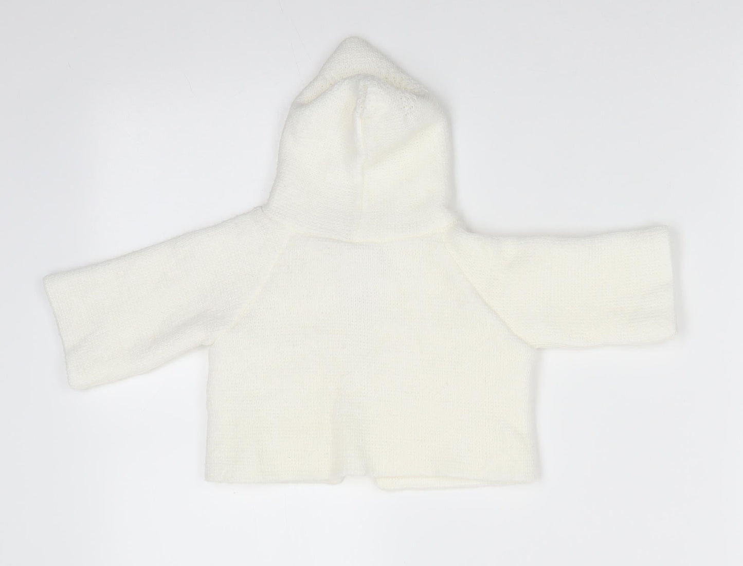 Nursery Time Girls Ivory  Acrylic Cardigan Jumper Size 0-3 Months  Button