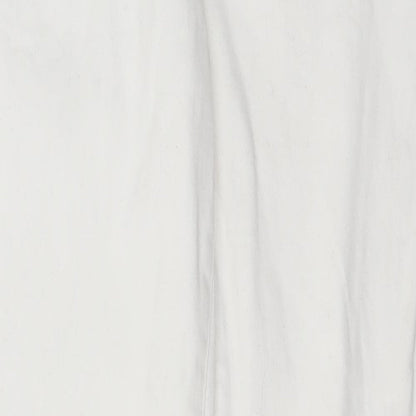 NEXT Womens White  Cotton Skinny Jeans Size 12 L29 in Regular