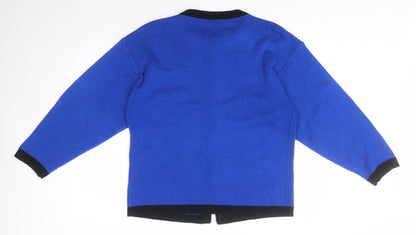 Womens UK Size  Preworn Blue Cardigan Jumper