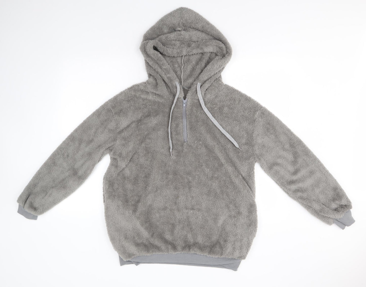 Preworn Womens Grey  Cotton Pullover Hoodie
