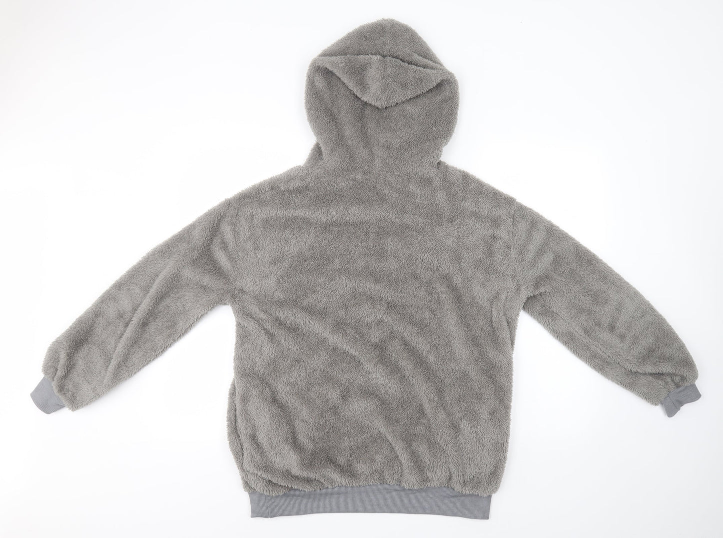 Preworn Womens Grey  Cotton Pullover Hoodie