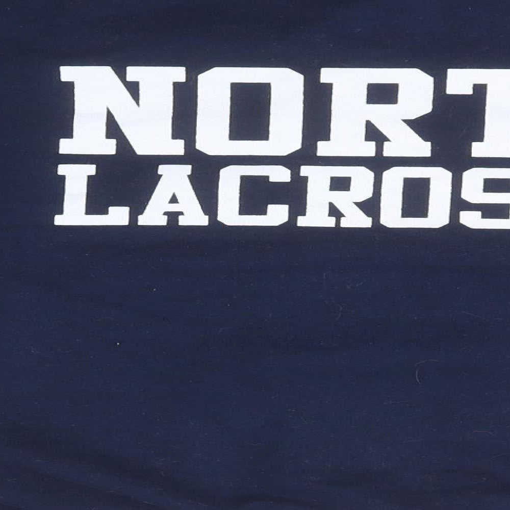 Gildan Mens Blue Round Neck  Cotton Pullover Jumper Size S   - North Lacrosse