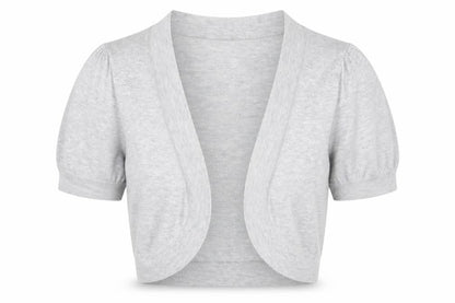 Front view of George women’s grey round neck viscose cardigan jumper, size UK 10