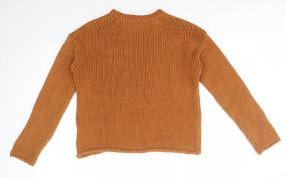 Womens UK Size S RR Brown Pullover Jumper