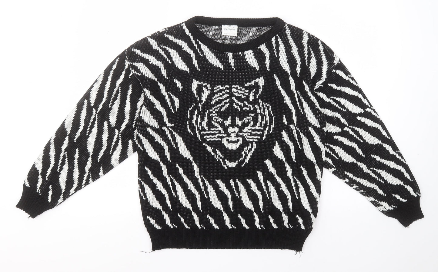 Womens UK Size  Preworn Black Pullover Jumper