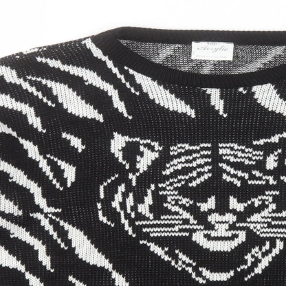 Womens UK Size  Preworn Black Pullover Jumper