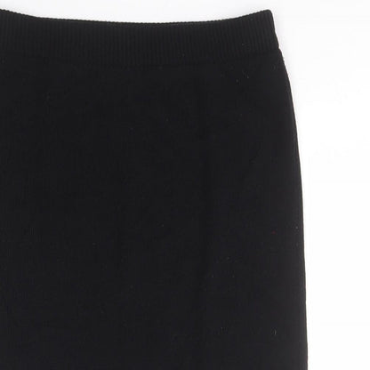 Marks and Spencer Womens Black  Acrylic A-Line Skirt Size S