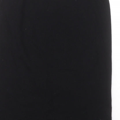 Marks and Spencer Womens Black  Acrylic A-Line Skirt Size S