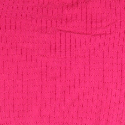 Womens UK Size  Preworn Pink Pullover Jumper