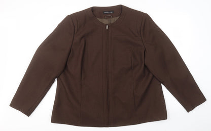 Womens UK Size 16 Wardrobe Essentials Brown Jacket