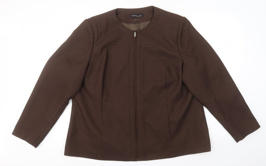 Womens UK Size 16 Wardrobe Essentials Brown Jacket