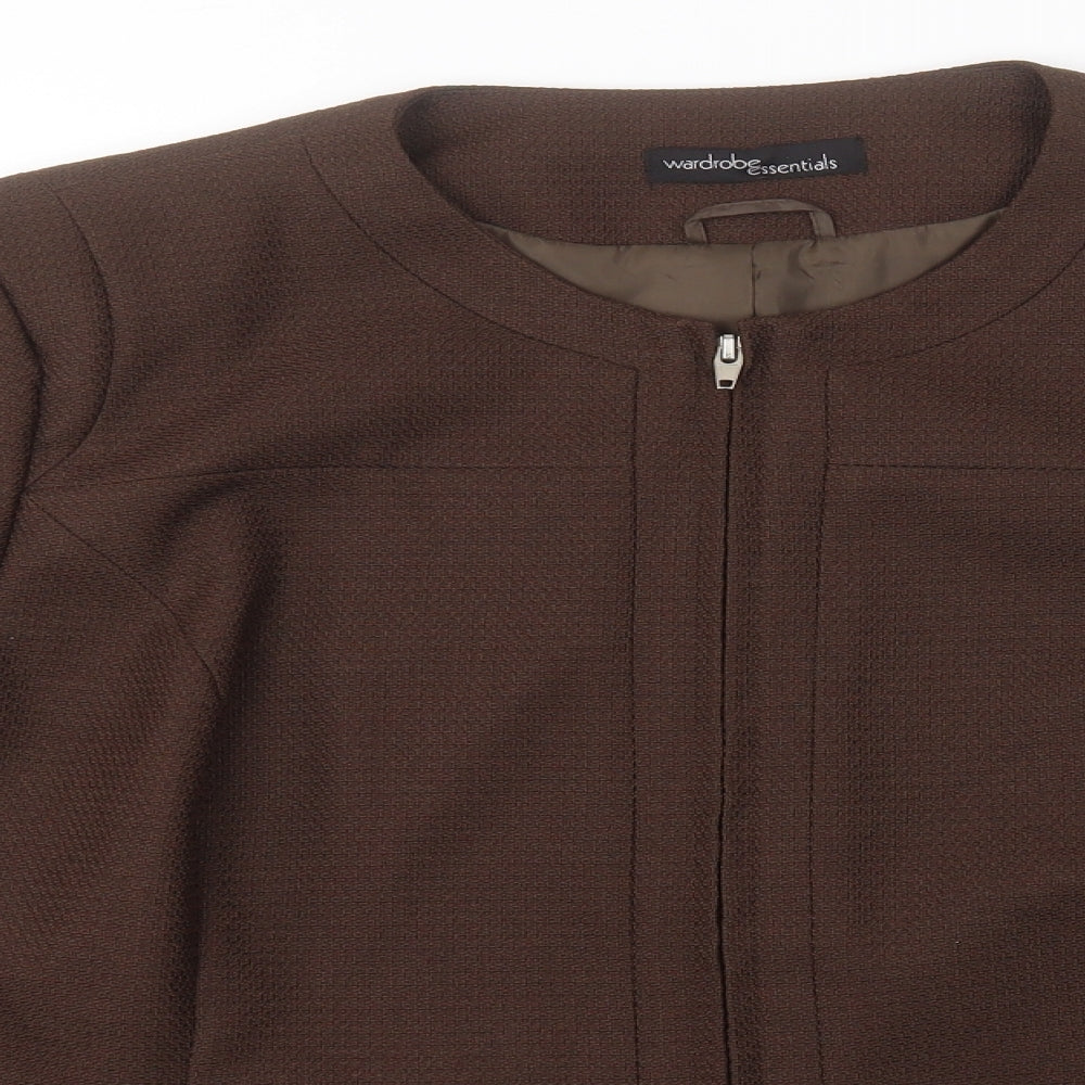 Womens UK Size 16 Wardrobe Essentials Brown Jacket