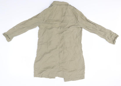 New Look Girls Beige   Overcoat Coatigan Size 10-11 Years