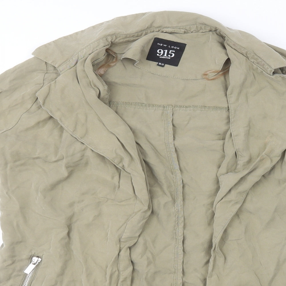New Look Girls Beige   Overcoat Coatigan Size 10-11 Years