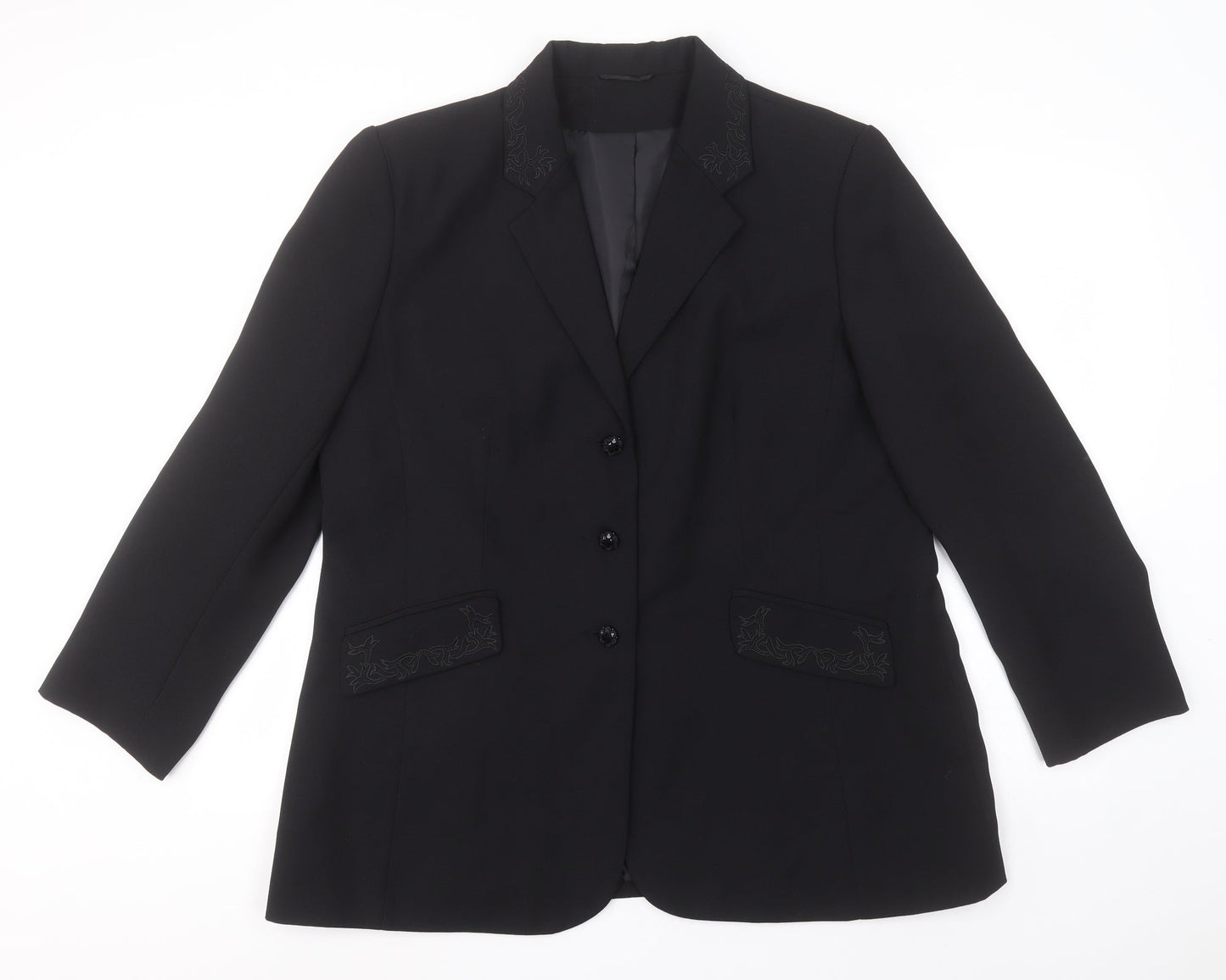 Womens UK Size  Preworn Black Jacket