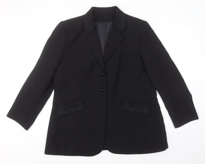 Womens UK Size  Preworn Black Jacket