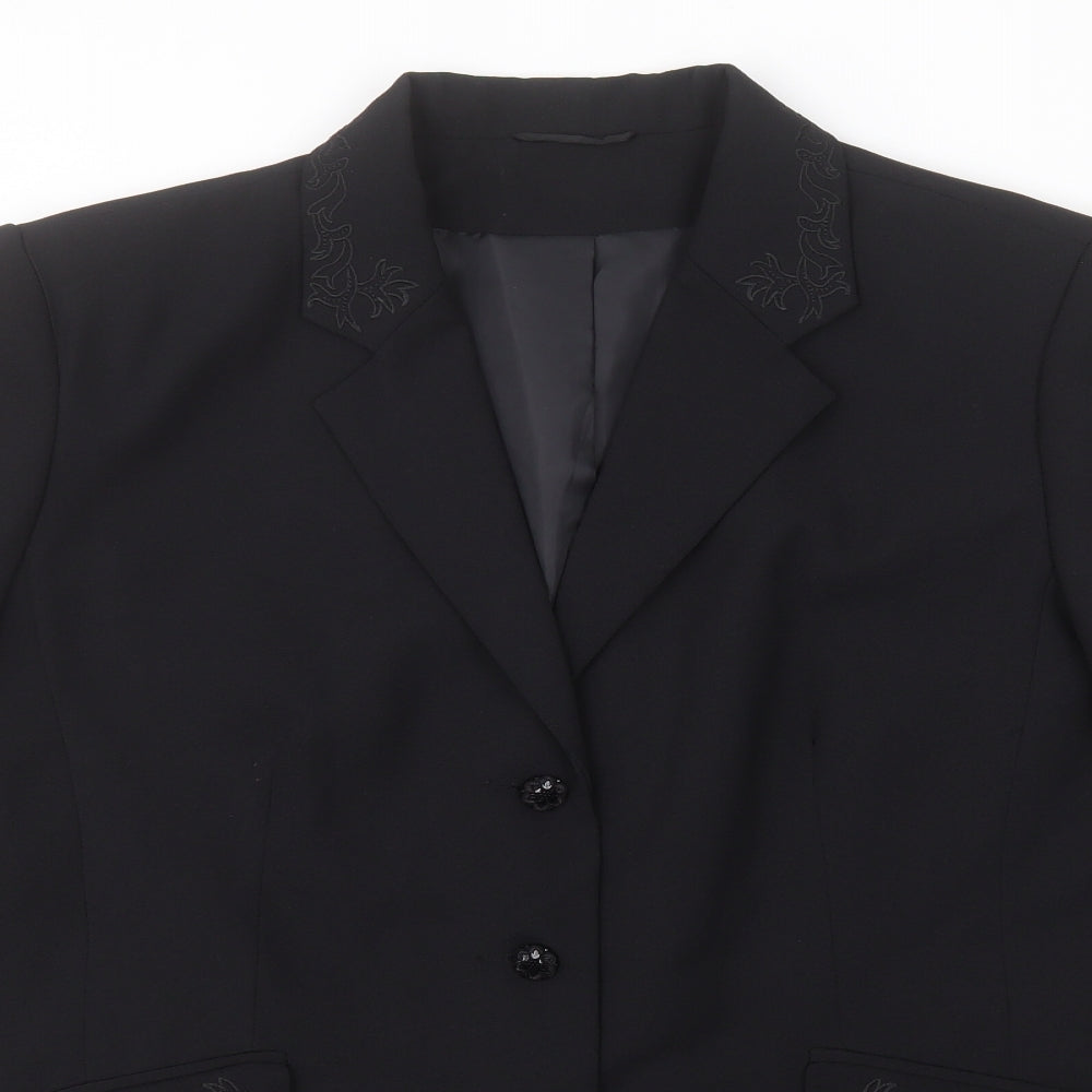 Womens UK Size  Preworn Black Jacket