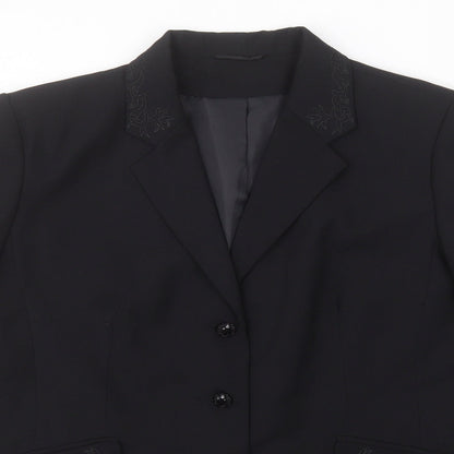 Womens UK Size  Preworn Black Jacket