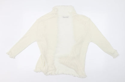 Womens UK Size 14 Tigi Ivory Cardigan Jumper