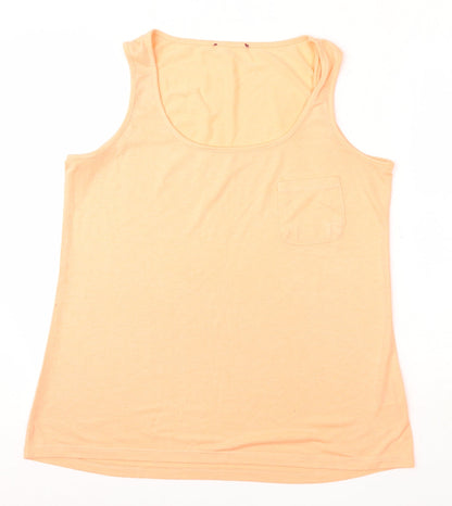 Womens UK Size 16 Select Orange Basic Tank