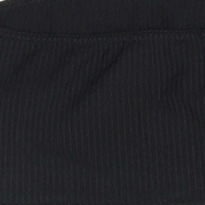 Womens UK Size 4 PRETTYLITTLETHING Black Basic Blouse
