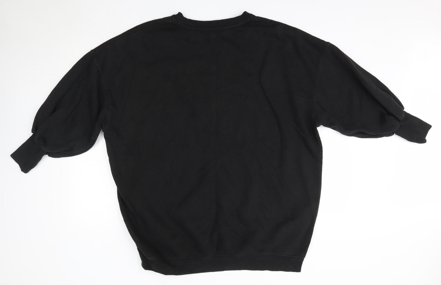 Primark Womens Black Round Neck  Cotton Pullover Jumper Size L