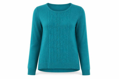 Womens UK Size M Paramour Green Pullover Jumper