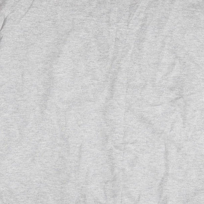 NEXT Mens Grey V-Neck  Cotton Pullover Jumper Size M