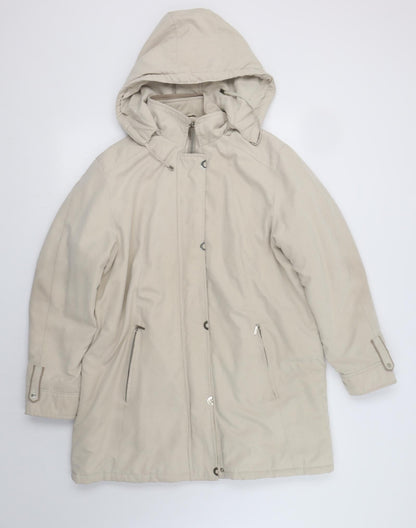 Womens UK Size 14 Katherine Hammond Beige Overcoat
