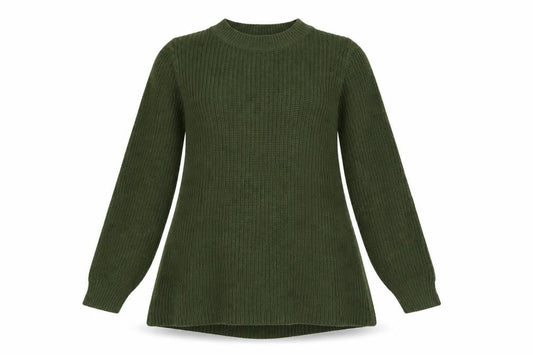Womens UK Size S SheIn Green Pullover Jumper