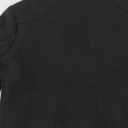 Womens UK Size 14 BM Grey Pea Coat
