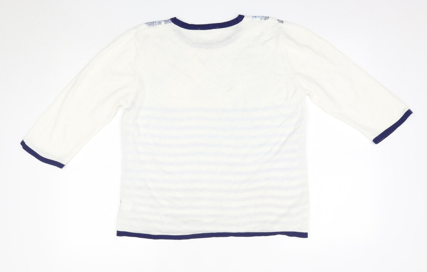 Womens UK Size M Preworn Blue Pullover Jumper