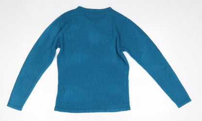 Womens UK Size S BM Blue Pullover Jumper