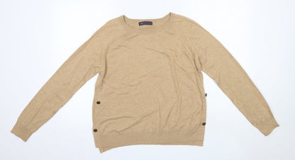 Womens UK Size M M&S Brown Pullover Jumper