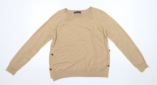 Womens UK Size M M&S Brown Pullover Jumper