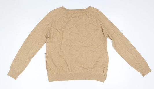 Womens UK Size M M&S Brown Pullover Jumper