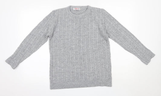 Womens UK Size S Choice Grey Pullover Jumper