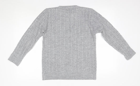 Womens UK Size S Choice Grey Pullover Jumper