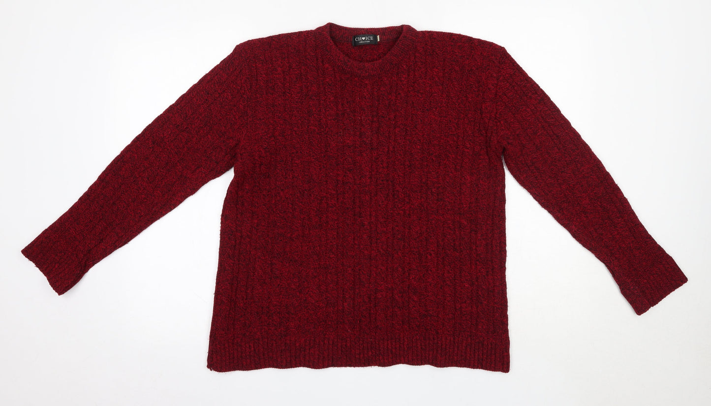 Womens UK Size S Choice Collection Red Pullover Jumper
