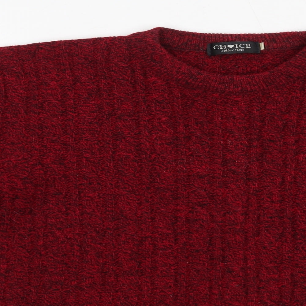 Womens UK Size S Choice Collection Red Pullover Jumper