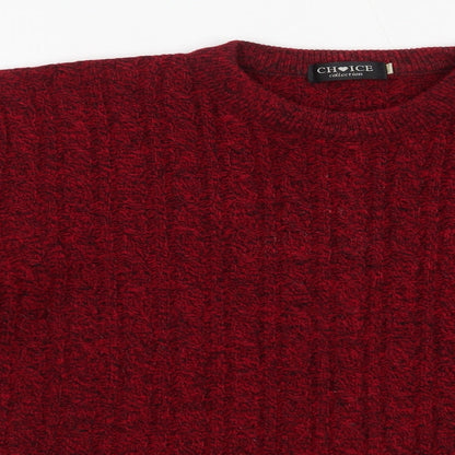 Womens UK Size S Choice Collection Red Pullover Jumper