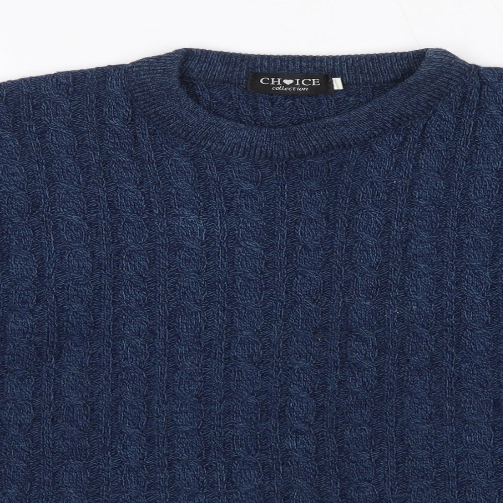 Womens UK Size S Choice Collection Blue Pullover Jumper