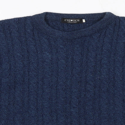 Womens UK Size S Choice Collection Blue Pullover Jumper