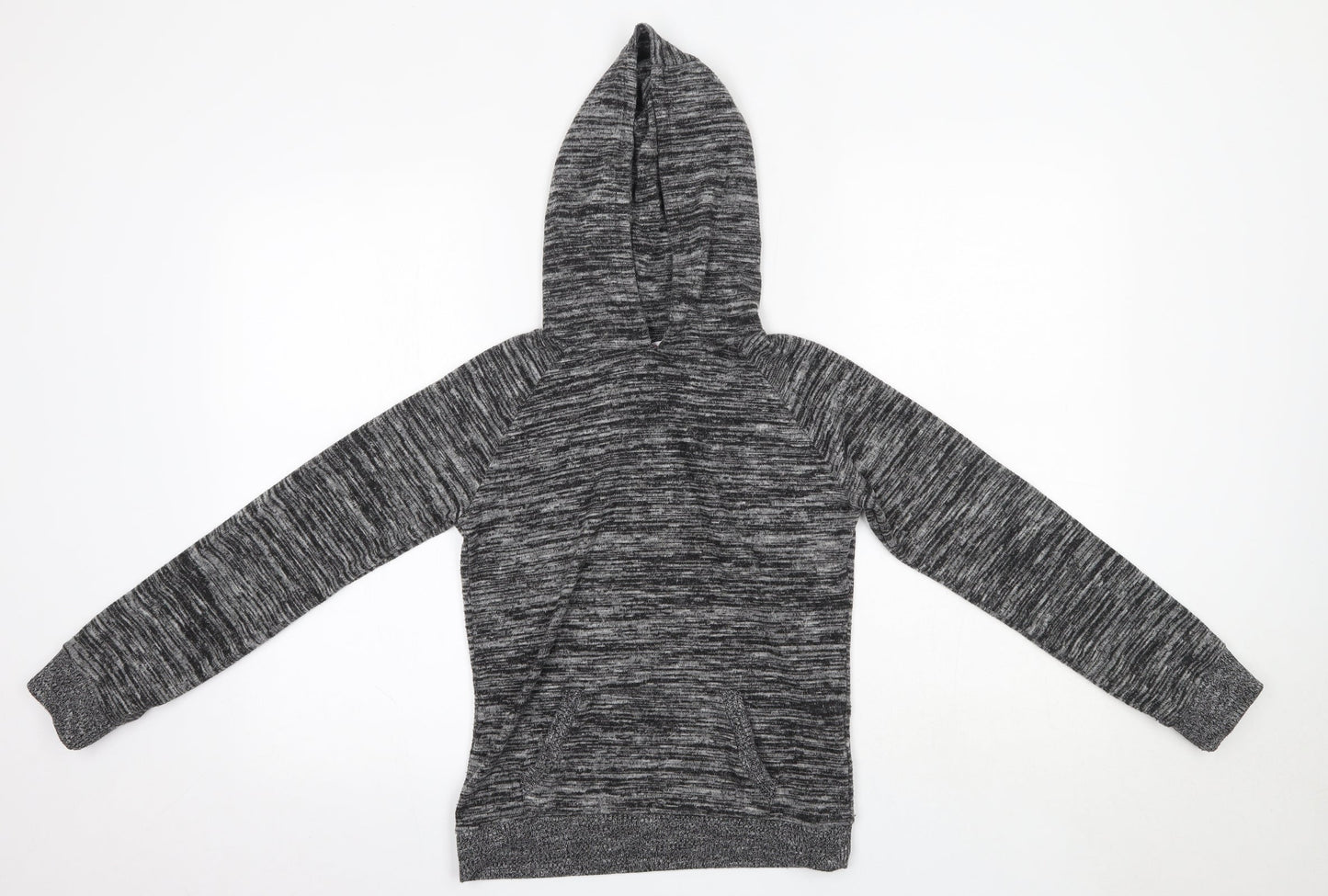 Miss Evie Girls Grey  Polyester Pullover Hoodie Size 11-12 Years